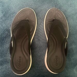 Crocs Black Flip Flops